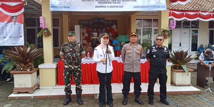 Memperingati HUT RI Ke-80, Kecamatan Ngamprah Mengadakan Lomba PBB Satlinmas Se-Kecamatan Ngamprah