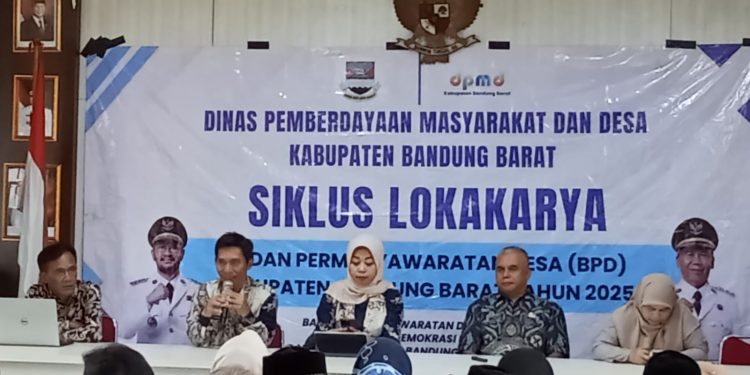 DPMD KBB Menggelar Siklus Lokakarya Bersama BPD Se-Kecamatan Ngamprah