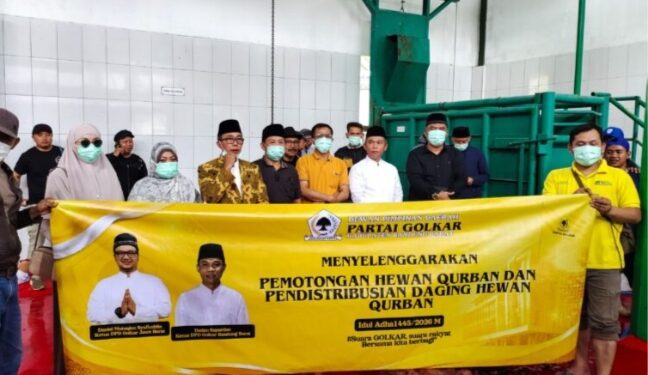 DPD Partai Golkar Bandung Barat Gelar Pemotongan Hewan Kurban pada Hari Kedua Idul Adha 1447 H